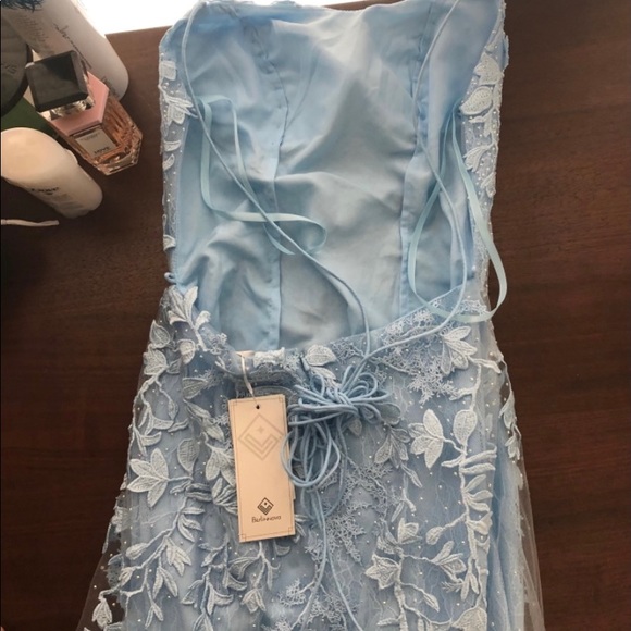 blue lace prom dress - Picture 3 of 6